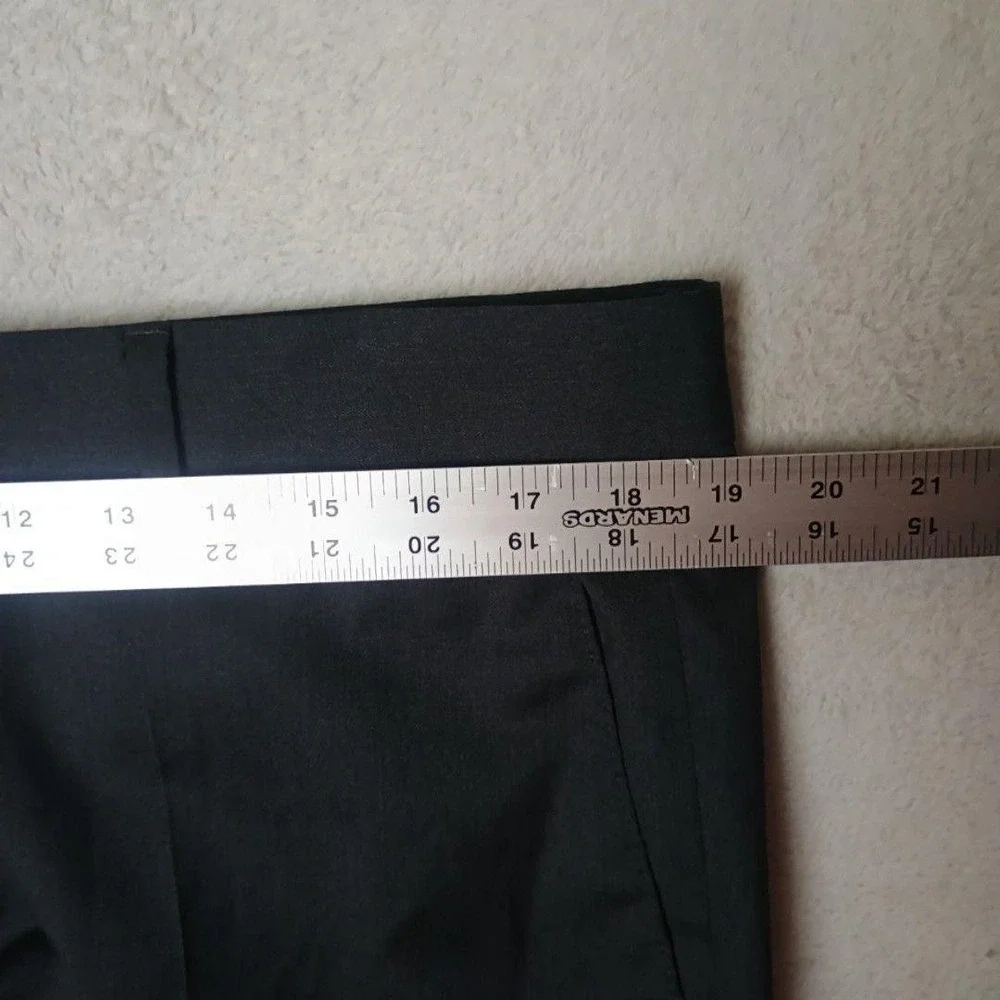 Hugo Boss Pants Men 36x32 Gray Dress Slim Wool Viscose Polyester Lined Suit Work